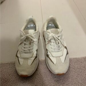 Dolce Vita White and Tan Sneakers